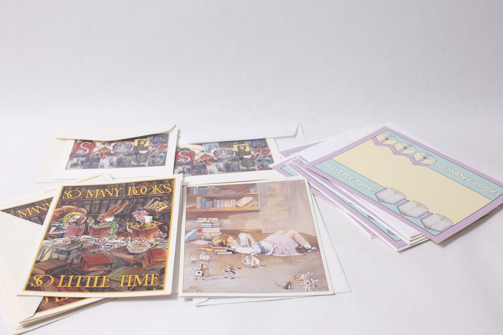 So Many Books So Little Time Greeting Note Card Lot ~ 260817-WH 1003